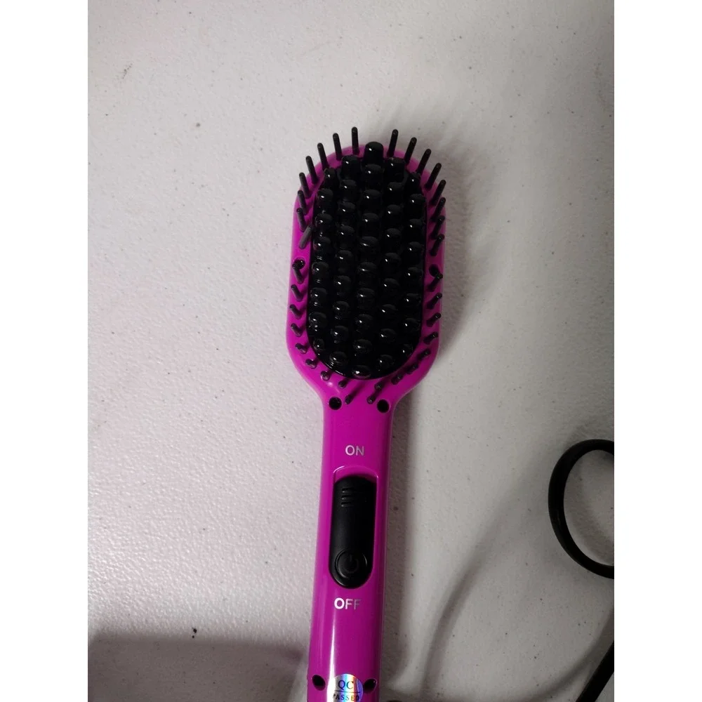 Eva NYC - Healthy Heat - Mini Thermal Straightening Brush Travel Ceramic -Tested